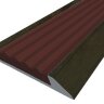 Заказать Порог противоскользящий с коричневой вставкой Д15 КД Венге (декорированный) 2,7 м Заказать Порог противоскользящий с коричневой вставкой Д15 КД Венге (декорированный) 2,7 м