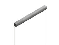 Молдинг 15х15 мм HiWood D15V2 S369 цвет под дерево из фитополимера 2.7м