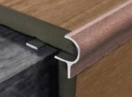 Алюминиевый F-профиль для ступеней 10 мм с рифлением PV50-14 розовый матовый 2,7 м Алюминиевый F-профиль для ступеней 10 мм с рифлением PV50-14 розовый матовый 2,7 м