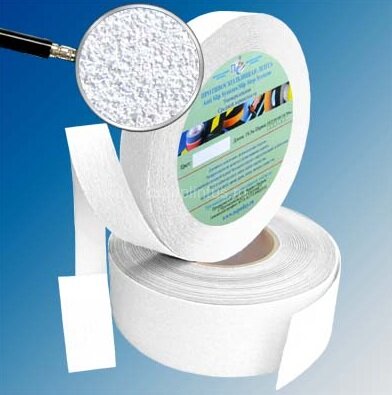 Заказать Лента абразивная цветная противоскользящая самоклеящаяся Antislip Systems 25 мм крупная зернистость Белая ролик 18,3 м 