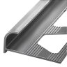 Профиль алюминиевый С-образный ПО-10 серебро глянцевое браш 2,7 м
