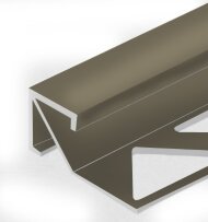 Профиль для плитки внешний Квадрат 14х14 мм PV72-08 Шампань матовая 2,7 м Профиль для плитки внешний Квадрат 14х14 мм PV72-08 Шампань матовая 2,7 м