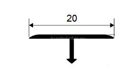 Заказать Профиль Т-образный из полированной латуни 20 мм PVL37 FG20 2,7 м Заказать Профиль Т-образный из полированной латуни 20 мм PVL37 FG20 2,7 м
