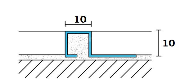 Заказать Закладной П-профиль из нержавеющей стали 10х10 мм SBP110-10H ZG золото глянец 2,7м Заказать Закладной П-профиль из нержавеющей стали 10х10 мм SBP110-10H ZG золото глянец 2,7м