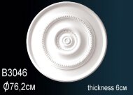 Потолочная розетка Перфект B3046 761 мм