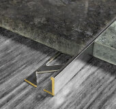 Профиль L-образный из латуни Yakamoz ЛГ-11 латунь хром 2,7 м