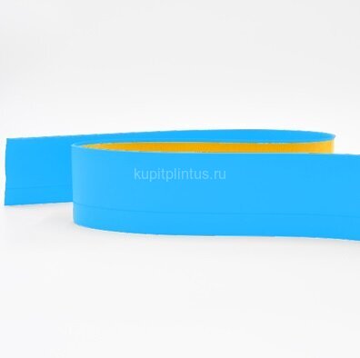 Заказать Гибкий плинтус напольный 65 мм ПГ65 голубой без клея бухта 25м Заказать Гибкий плинтус напольный 65 мм ПГ65 голубой без клея бухта 25м
