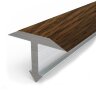 Заказать Профиль Т-образный из ламинированного алюминия Т-14 Л Темный дуб 2,7 м Заказать Профиль Т-образный из ламинированного алюминия Т-14 Л Темный дуб 2,7 м