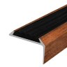 Заказать Порог угловой с черной резиновой вставкой Д01 КД Дуб темный 2,7 м Заказать Порог угловой с черной резиновой вставкой Д01 КД Дуб темный 2,7 м