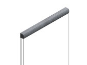 Молдинг 15х15 мм HiWood D15V2 S381A цвет под дерево из фитополимера 2.7м