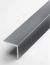 Алюминиевый уголок защитный 30х30 мм прямой PV75-34 темно-серый Ral 7000 2,7 м