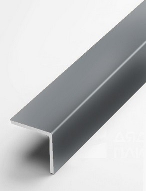 Заказать Алюминиевый уголок защитный 30х30 мм прямой PV75-34 темно-серый Ral 7000 2,7 м 