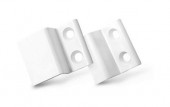 Крепление Z-образное для москитной сетки 2 шт. верх-низ (упаковка 100 штук) белое