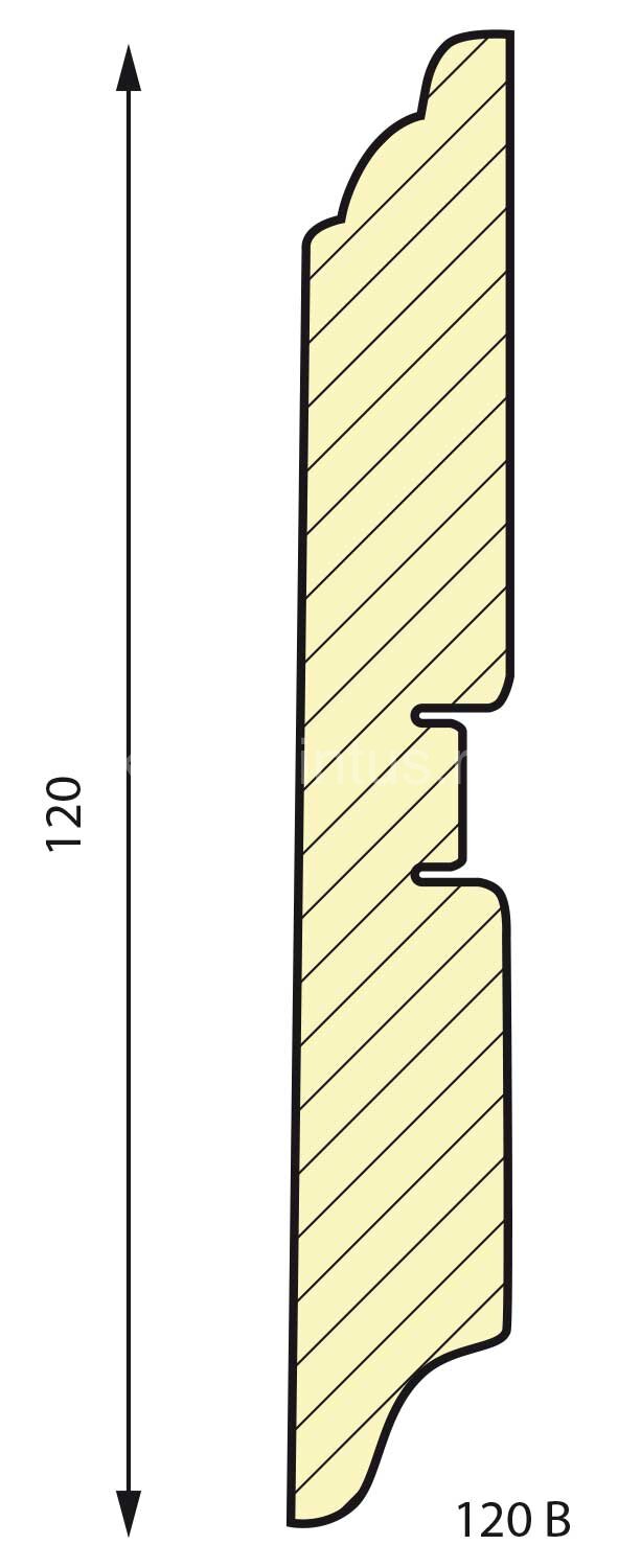 Заказать Плинтус МДФ Smartprofile Paint 120В напольный под покраску (Белый) 2,4м 