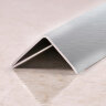Уголок отделочный алюминиевый ПН-20х20 Серебро матовое браш 2,7 м