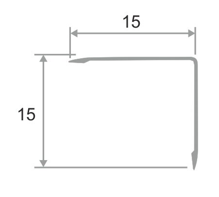 Заказать Алюминиевый уголок 15х15 мм ПН-15х15 Черный муар 2,7 м Заказать Алюминиевый уголок 15х15 мм ПН-15х15 Черный муар 2,7 м
