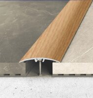 Алюминиевый порог одноуровневый 40 мм Effector A 64-28 Бук Светлый 2,7 м Алюминиевый порог одноуровневый 40 мм Effector A 64-28 Бук Светлый 2,7 м