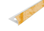 Профиль внешний ПВХ для плитки Cezar 7 мм 205 Бежевый мрамор 2,5 м