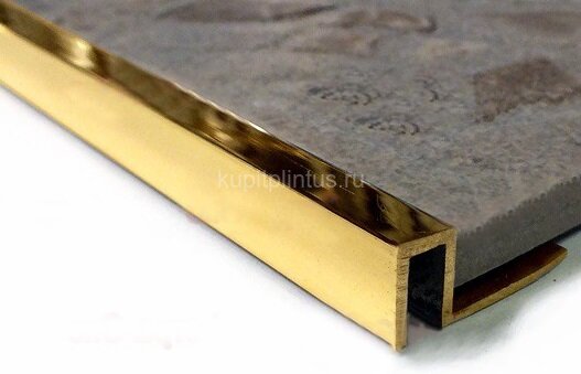Заказать Профиль П-образный закладной 10х10 мм ЛПО-П10х10 латунный полированный 2,7 м 