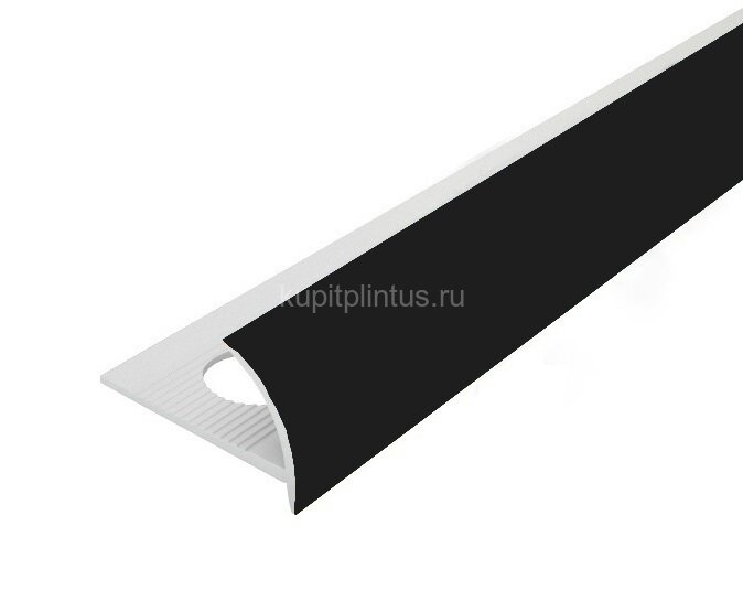 Заказать Внешний профиль ПВХ для плитки 9 мм Cezar 123 Графит 2,5 м Заказать Внешний профиль ПВХ для плитки 9 мм Cezar 123 Графит 2,5 м