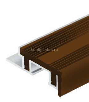 Заказать Порог под кафельную плитку из алюминия с вставкой ПВХ 28 мм Коричневый 2,5 м Заказать Порог под кафельную плитку из алюминия с вставкой ПВХ 28 мм Коричневый 2,5 м