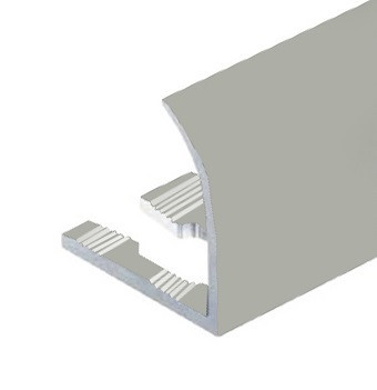 Заказать Профиль для плитки внешний гибкий С-образный алюминий 10 мм PV26-02 серебро матовое 2,7 м 