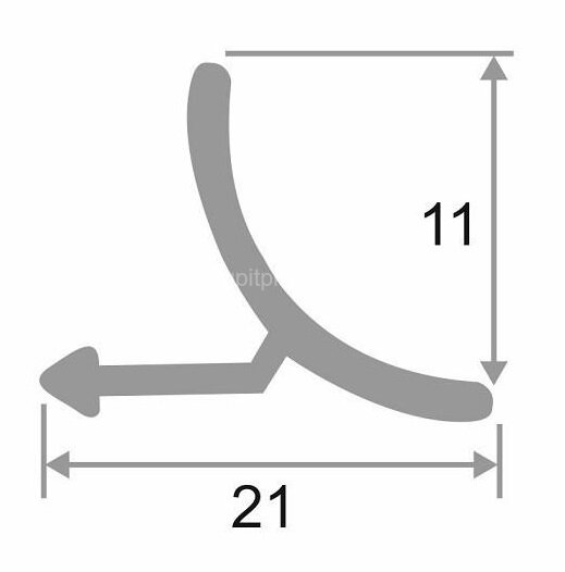 Заказать Алюминиевая раскладка для плитки внутренняя ПО-В9 Черный матовый 2,7 м Заказать Алюминиевая раскладка для плитки внутренняя ПО-В9 Черный матовый 2,7 м