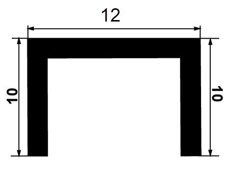 Заказать Алюминиевый П-профиль 10х12 мм Б-12 серебро матовое 3 м Заказать Алюминиевый П-профиль 10х12 мм Б-12 серебро матовое 3 м