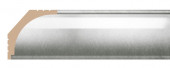 Потолочный карниз Decomaster Арт Деко D109-375 Серебро 43х43х2400 мм
