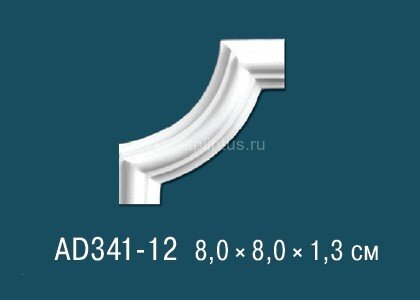 Заказать Угловой элемент с орнаментом Перфект AD341-12 80х80 мм 