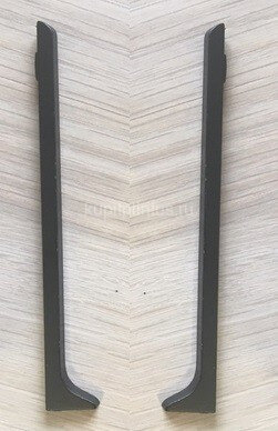 Заказать Металлическая фурнитура для плинтуса ПЛ-150 заглушки (пара кмп) черный муар Заказать Металлическая фурнитура для плинтуса ПЛ-150 заглушки (пара кмп) черный муар