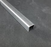 Профиль П-образный из нержавеющей стали 10х10 мм SU105 SGB серебро глянец браш 2,7 м Профиль П-образный из нержавеющей стали 10х10 мм SU105 SGB серебро глянец браш 2,7 м