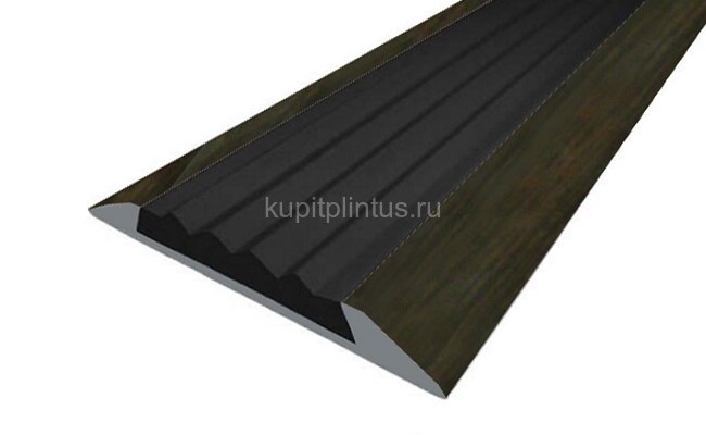 Заказать Порог противоскользящий с черной вставкой Д15 КД Венге (декорированный) 2,7 м Заказать Порог противоскользящий с черной вставкой Д15 КД Венге (декорированный) 2,7 м