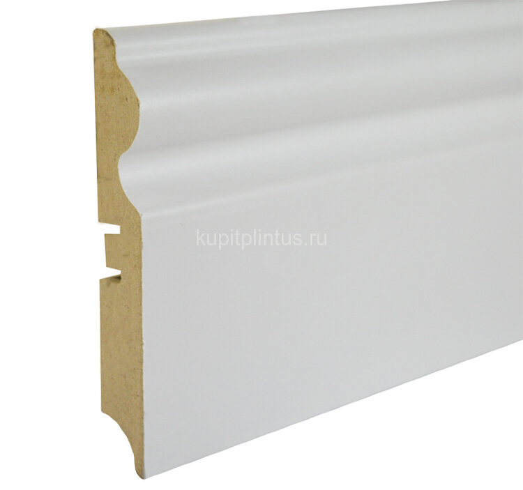 Заказать Плинтус МДФ Smartprofile Paint 116 напольный под покраску (Белый) 2,4м 
