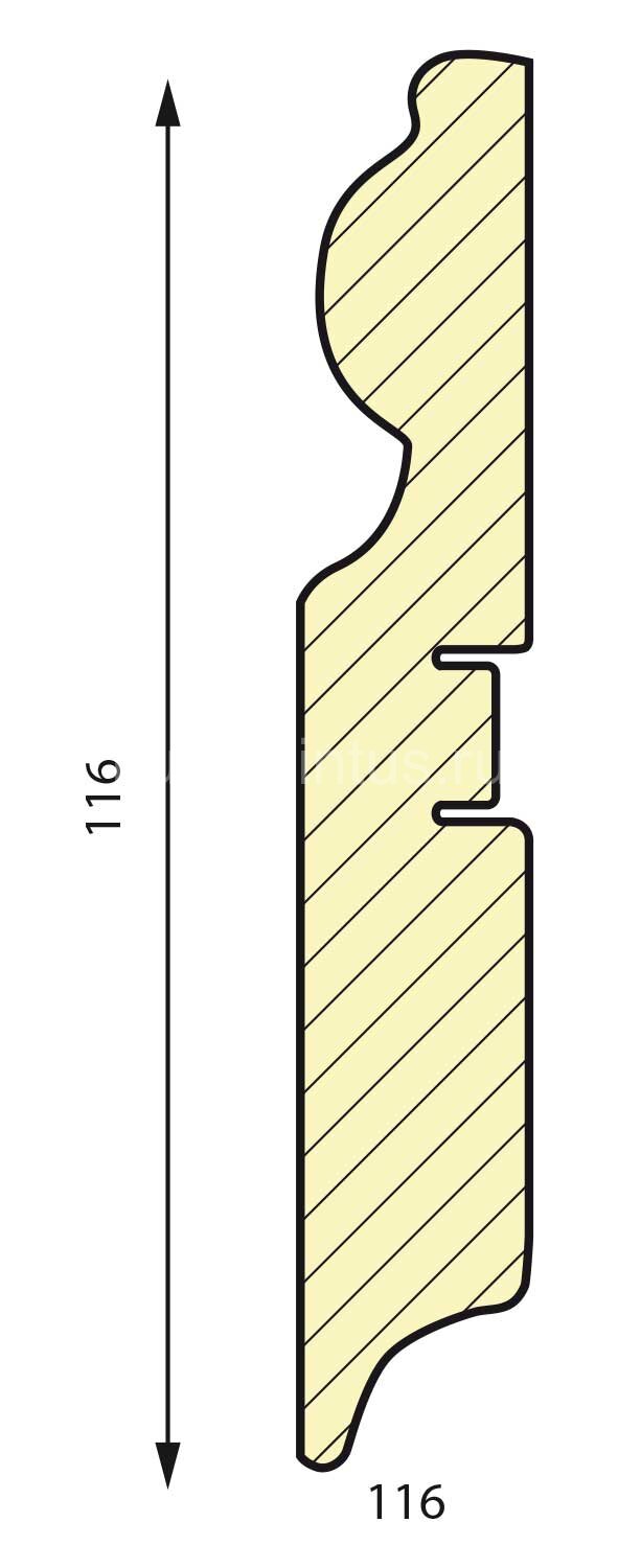 Заказать Плинтус МДФ Smartprofile Paint 116 напольный под покраску (Белый) 2,4м 