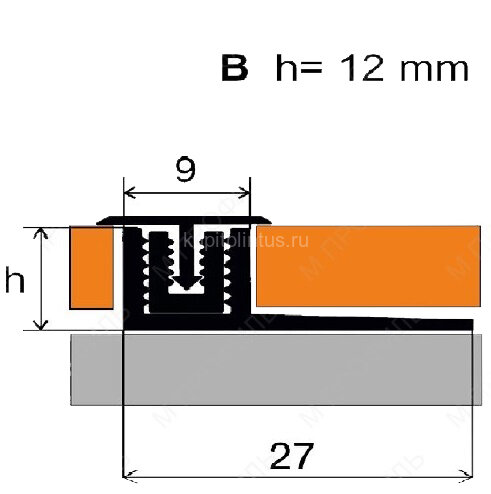Заказать Монтажная планка для Т-профиля 12 мм MP 70 B 2,7 м Заказать Монтажная планка для Т-профиля 12 мм MP 70 B 2,7 м