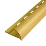 Профиль алюминиевый С-образный ПО-10 золото матовое браш 2,7 м