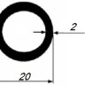 Заказать Труба алюминиевая круглая 20х2 мм 3 м 
