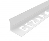 Профиль ПВХ для плитки Cezar внутренний 12 мм 105 Светло-серый 2,5 м