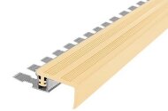 Противоскользящий закладной гибкий профиль FlexStep 25 мм FS-25 бежевый 2,7 м