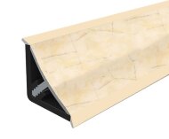 Плинтус для столешницы 14х14 Cezar Mini вогнутый 014 Мрамор светлый 3 м Плинтус для столешницы 14х14 Cezar Mini вогнутый 014 Мрамор светлый 3 м