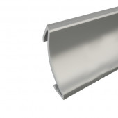 Алюминиевая накладка в зоне плиты плинтуса для столешницы Thermoplast AP120 Inox 0,8 м