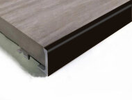 Алюминиевый L-образный профиль ПО-Г6 Черный матовый 2,7 м Алюминиевый L-образный профиль ПО-Г6 Черный матовый 2,7 м