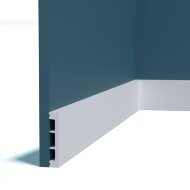 Плинтус напольный Перфект Плюс P210 белый ударопрочный полимер 100х18х2000 мм Плинтус напольный Перфект Плюс P210 белый ударопрочный полимер 100х18х2000 мм