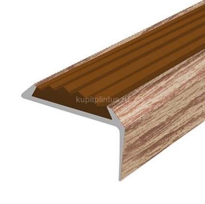 Заказать Порог угловой с коричневой резиновой вставкой Д01 КД Дуб светлый 2,7 м Заказать Порог угловой с коричневой резиновой вставкой Д01 КД Дуб светлый 2,7 м
