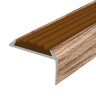 Заказать Порог угловой с коричневой резиновой вставкой Д01 КД Дуб светлый 2,7 м Заказать Порог угловой с коричневой резиновой вставкой Д01 КД Дуб светлый 2,7 м