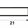 Заказать Профиль поперечины для москитной сетки 21х5 мм 9016 (белый) 3 м 