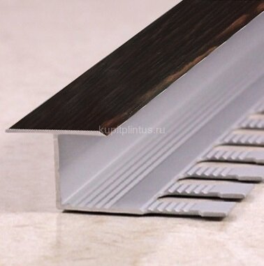 Заказать Алюминиевый профиль Т-образный 16 мм Т-16 Л Венге 2,7 м 