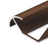 Профиль под плитку для наружных углов округлый 12 мм алюминий PV71-07 Бронза блестящая 2,7 м Профиль под плитку для наружных углов округлый 12 мм алюминий PV71-07 Бронза блестящая 2,7 м