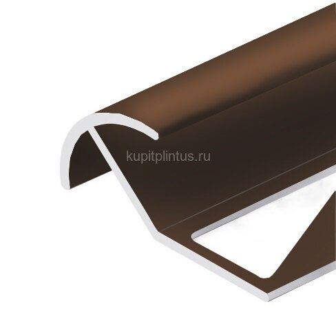 Заказать Профиль под плитку для наружных углов округлый 12 мм алюминий PV71-07 Бронза блестящая 2,7 м Заказать Профиль под плитку для наружных углов округлый 12 мм алюминий PV71-07 Бронза блестящая 2,7 м